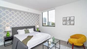 1 bedroom, iron/ironing board, travel crib, WiFi (free)