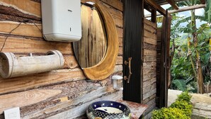 Familienzelt, Bergblick | Badezimmer