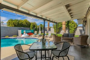 A heated pool