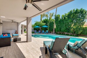 A heated pool