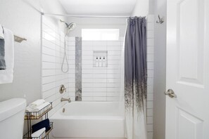 Hair dryer, towels