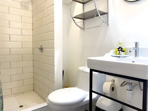 Towels, soap, toilet paper