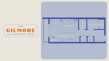 Habitación Deluxe, balcón (King) | Plano
