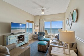 TV, DVD player, books, video library - Pools, Gym, Hot Tub, Wifi | Private Balcony | Ocean Front Views | My Beach Getaways (Orange Beach)