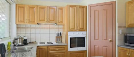 Microwave, oven, stovetop