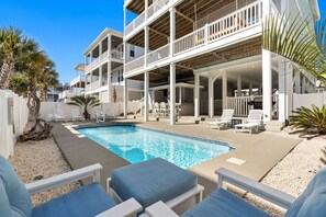 Et oppvarmet basseng