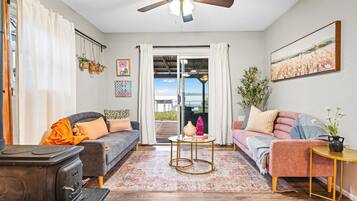 TV connectée, cheminée