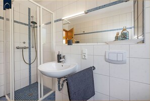 Shower, hair dryer