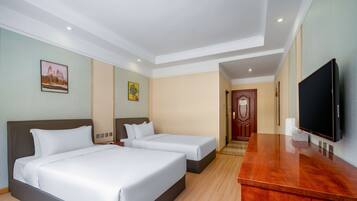 Habitación superior con 2 camas individuales | Terraza o patio