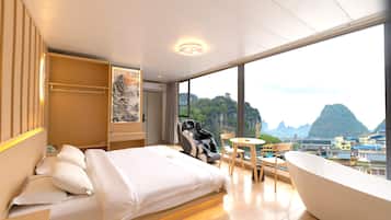 Panoramic Double Room, City View | Blackout drapes, free WiFi, bed sheets