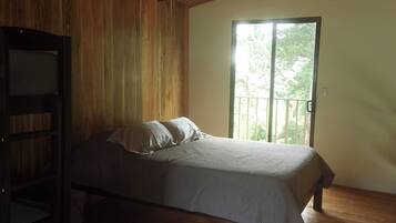 1 bedroom, desk, iron/ironing board, travel crib