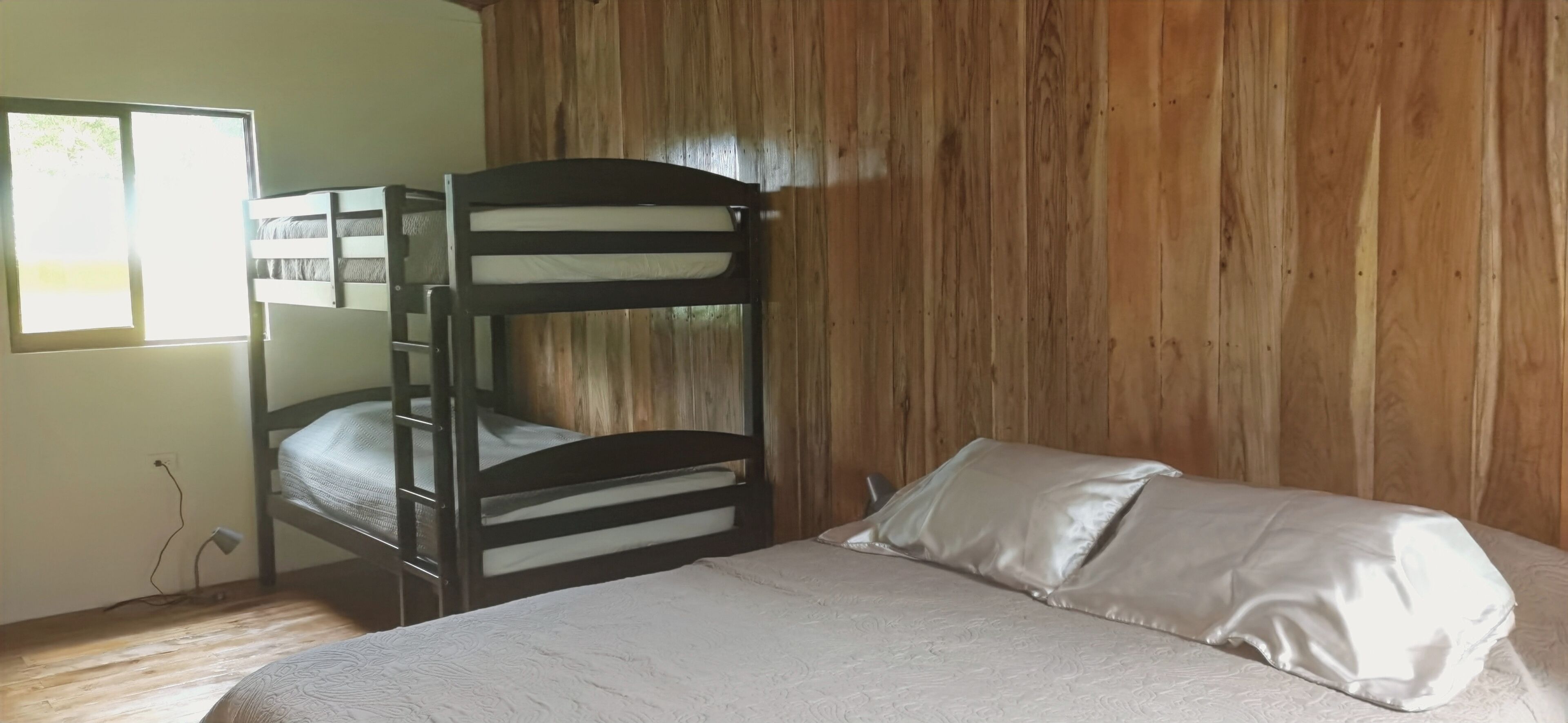 1 bedroom, desk, iron/ironing board, travel crib