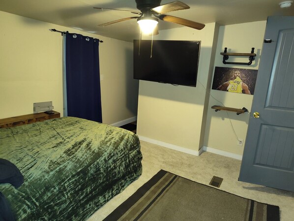 1 bedroom, iron/ironing board, travel crib, free WiFi