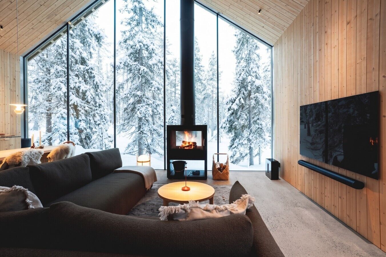 TV, fireplace, stereo