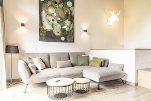 Living area - Superior Ferienhaus # 2B mit Sauna (Uttendorf)