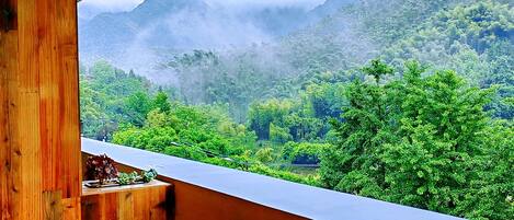 Habitación básica doble, vistas a la montaña | Terraza o patio