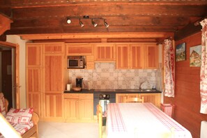 Apartment | Private kitchen | Fridge, microwave, oven, dishwasher - Petit Savoyard PY9 Mountain & Cosy 6 Pers (Chatel)
