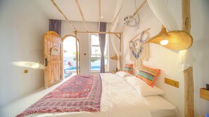 Classic Double Room, Pool View | Desk, blackout drapes, free WiFi