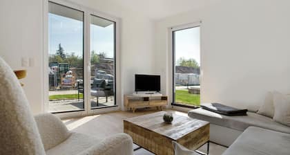 Ferienwohnung 'Top Loft Mit Gartenterrasse' mit privater Terrasse, Gemeinschaftsgarten und Wi-Fi