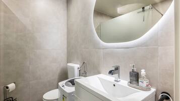 Ducha, secador de pelo, toallas