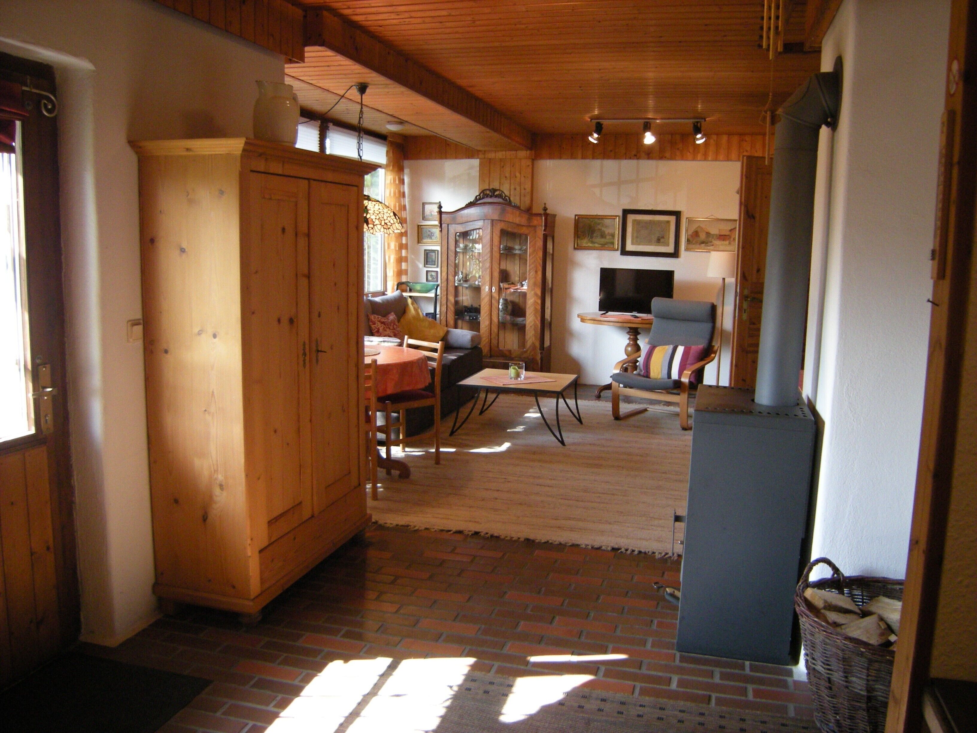 TV, fireplace, DVD player, stereo