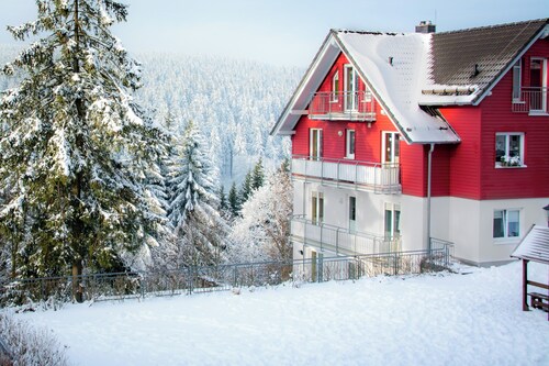 Ferienwohnung 'Tannenblick 8-1' mit Privatterrasse, Gemeinschaftsgarten und Wi-Fi