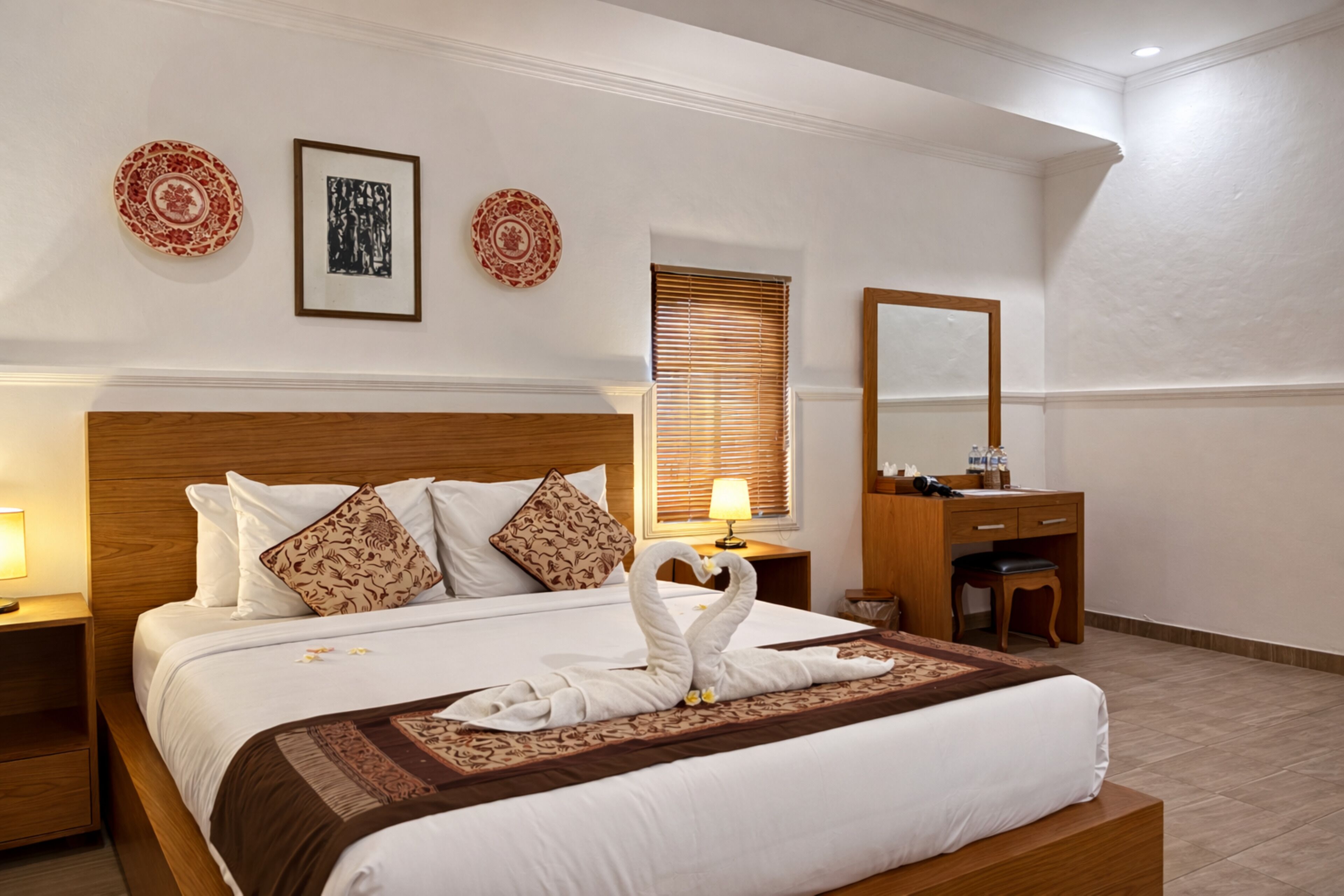 高級雙人房, 花園景 | 獨特設計、獨特裝修、書桌、手提電腦工作空間