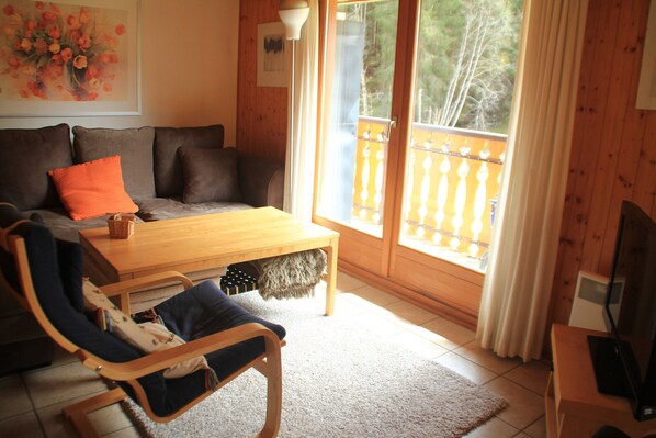 Apartment | Living room | DVD player - Myrtilles Mr27 Telecabine & Nature 6 Pers (Chatel)