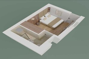 Floor plan - Lovely studio - 1P - Near Montorgueil (Paris)