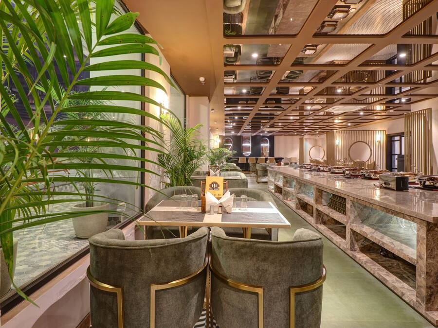 Morgenmadsbuffet hver dag (250 INR pr. person)