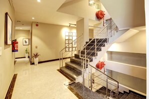 Handrails in stairways - Saltstayz Select - Golf Course Road & Sector 27 (Gurugram)