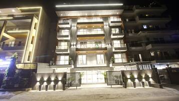 Front of property – evening/night
