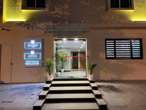 Voorkant van accommodatie