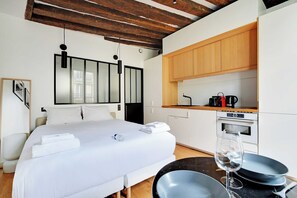 Desk, iron/ironing board, free WiFi, bed sheets