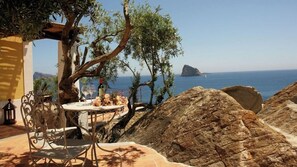 Villa, Sea View | Terrace/patio - VILLA ROCCE ROSSE (Lipari)