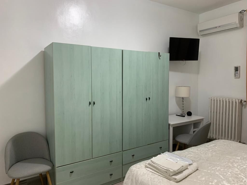 1 bedroom, desk, iron/ironing board