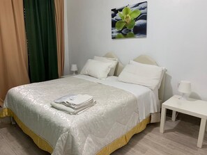 1 bedroom, desk, iron/ironing board