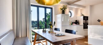 Luxury apartment Sonnenloft 14 in Prora Düne 7 with private sauna and fireplace