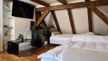 4 makuuhuonetta, silitysrauta/-lauta, Wi-Fi, vuodevaatteet