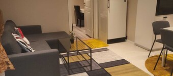 Charming 1-bedroom apartment in nice Akershus with WiFi, AC at Hanaborg train s.