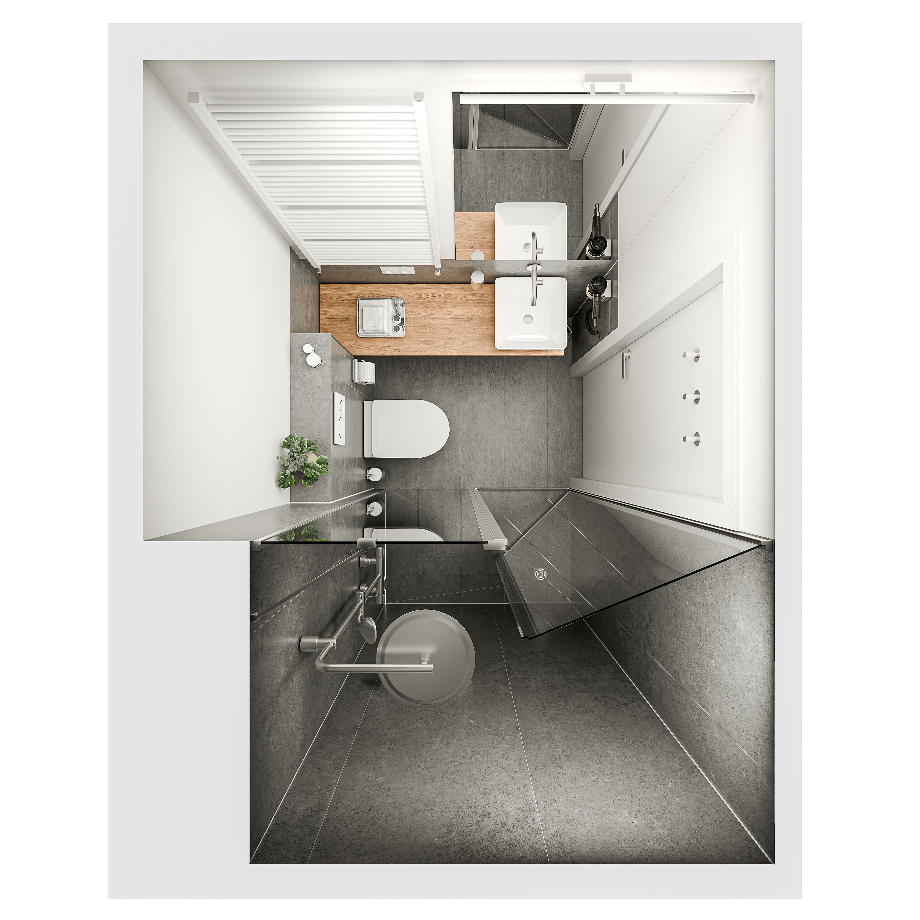 Standard-dobbeltværelse | Badeværelse | Bruser, hårtørrer, håndklæder, Sæbe