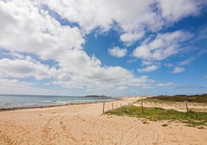 On the beach