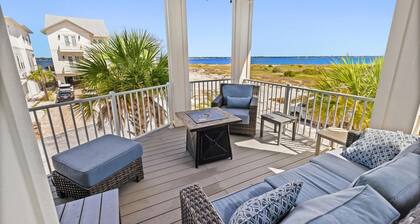 "Sunset Serenade" Luxury Beach Home with Stunning Water Views! Pool