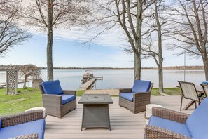 House (3 Bedrooms) | Interior - Dock & Views: Lake Mitchell Home in Cadillac! (Cadillac)