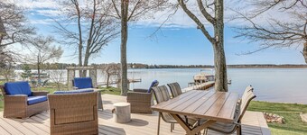 Dock & Views: Lake Mitchell Home in Cadillac!