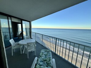 Outdoor dining - One Ocean 1003 Direct Oceanfront on 10th floor (Garden City)