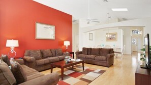 Villa, 5 Bedrooms | Living area - Indian Creek Vacation Home Close To Disney 5 Bedroom Villa (Kissimmee)
