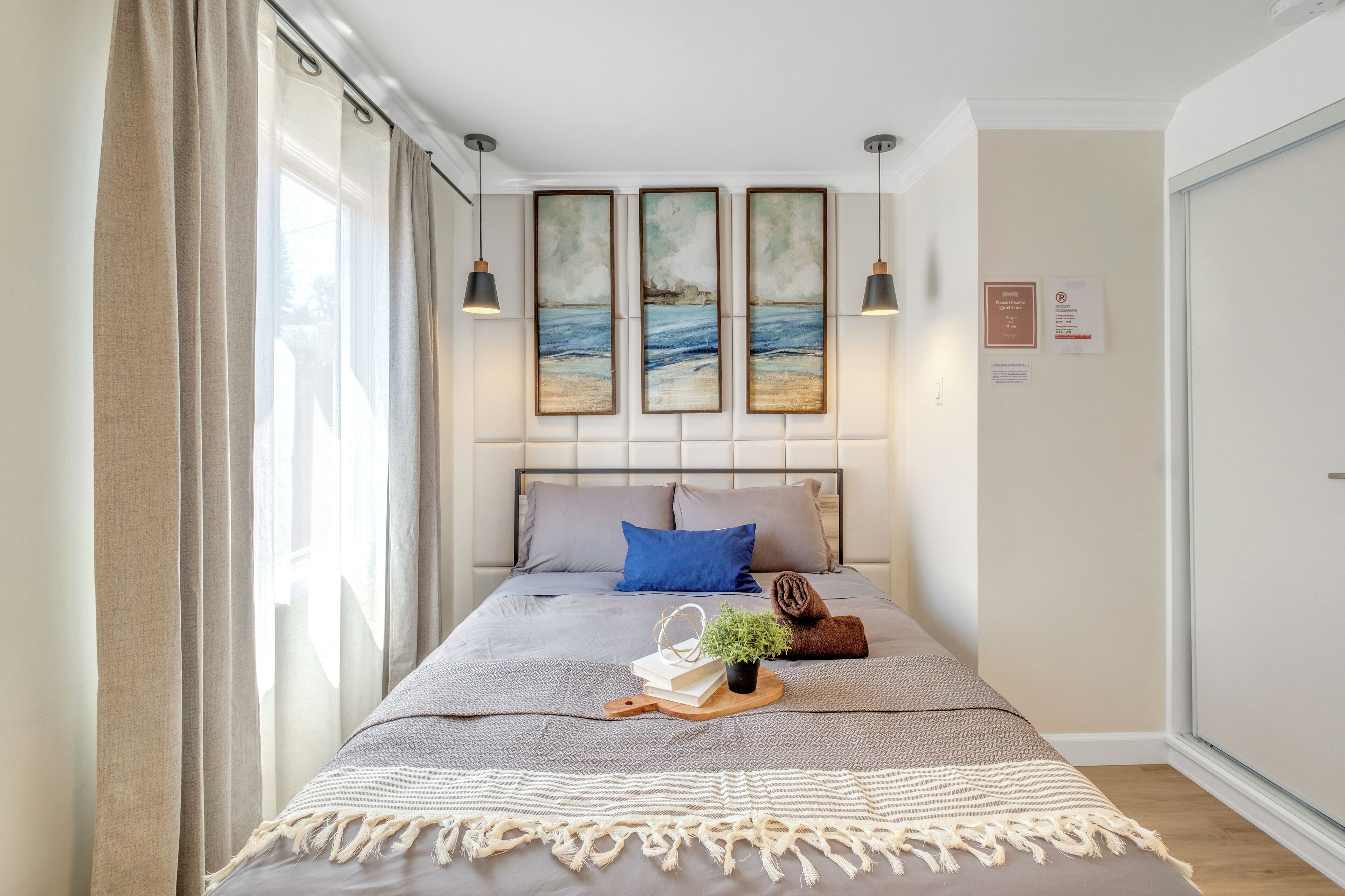 Skrivbord, gratis wi-fi och sängkläder