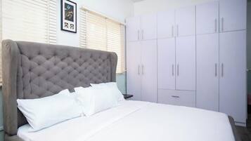 Economy Apartment, Balcony, City View | 2 bedrooms, in-room safe, desk, laptop workspace