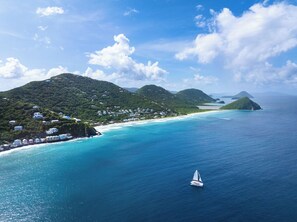 Sun loungers, beach towels